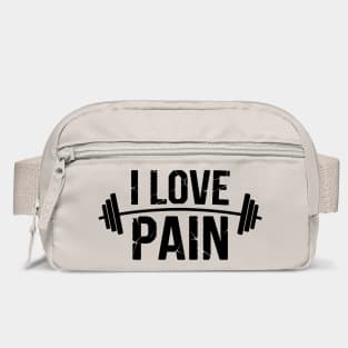 I Love Pain Funny Gym Workout Weightlifting Bag