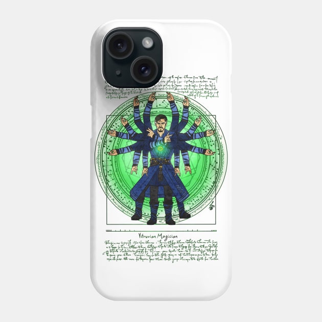 Vitruvian Magician Phone Case by LucasBrenner