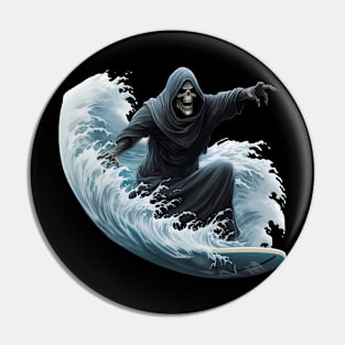 Grim Reaper Surfing Pin