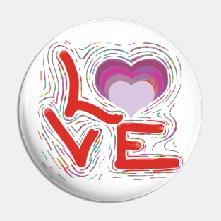 Rainbow Pride Heartbeat Gay Love is Love Pin