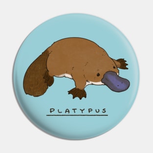 Adorable Brown Platypus Pin