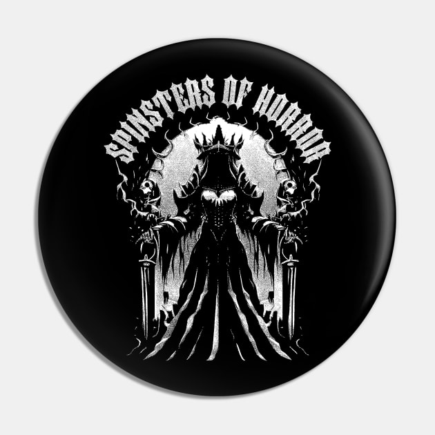 Metal Witch Pin by Spinsters of Horror