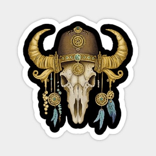 Buffalo skull wild west Magnet