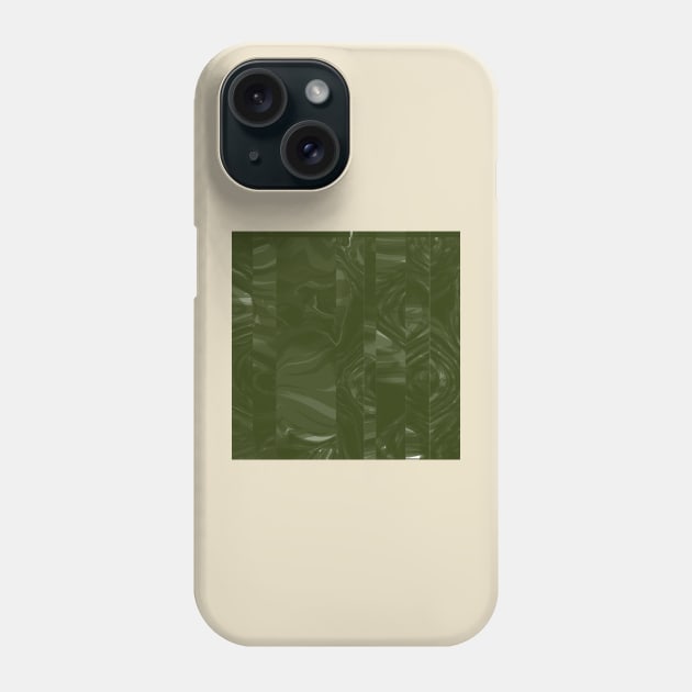 "Verdant" - Green Abstract Vertical Contemporary Digital Painting Original Artwork Phone Case by pngrktes-art