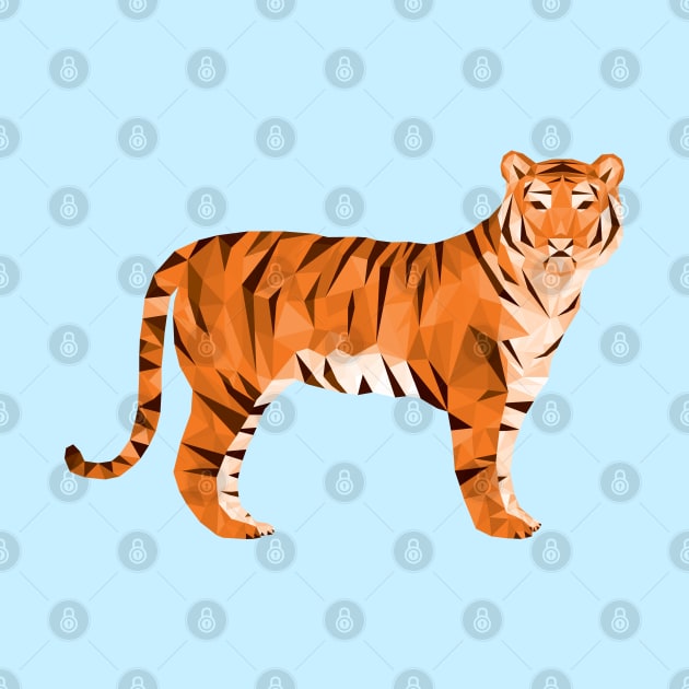 Geometric Low Poly Tiger by TigerTom