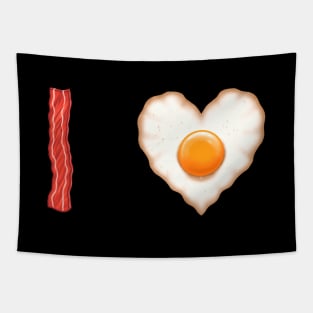 Bacon and eggs I love you Tapestry