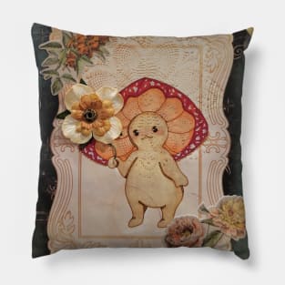 Sweet Mushroom Flower Boy Pillow