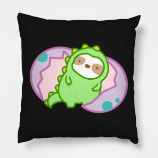 Cute Sloth Dinosaur Pillow