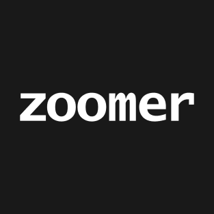 Zoomer Minimal Typography T-Shirt