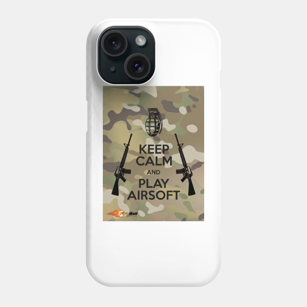 KEEP CALM and PLAY AIRSOFT, TACTICOOL STYLE Phone Case by Cataraga