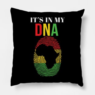 It's in my DNA, Black History, Fingerprint, African, Black Lives Matter Pillow