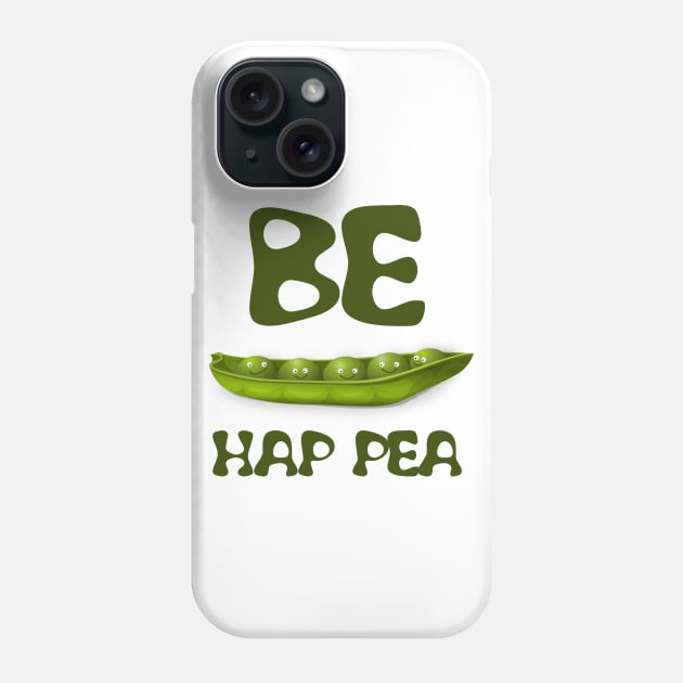 Be hap pea, cute peas in a row Phone Case by All About Nerds