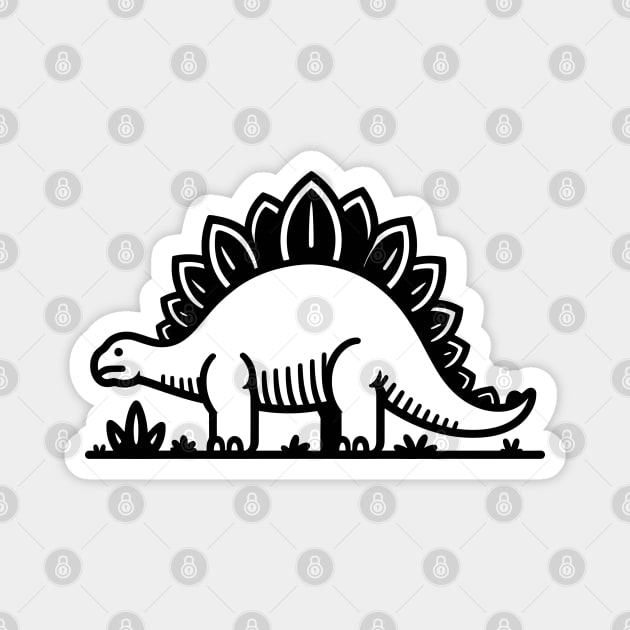 Stegosaurus Magnet by KayBee Gift Shop