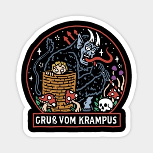 Gruß vom Krampus Magnet