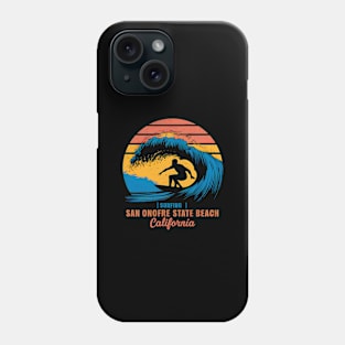 Surfing San Onofre State Beach California | Surfing Lovers Gifts Phone Case