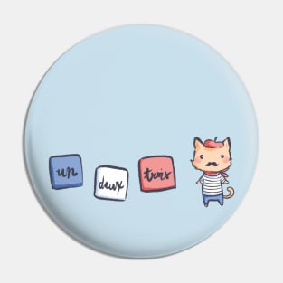 Un Deux Trois Cat Pin