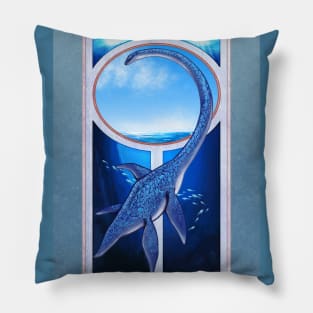 Elasmosaurus Noveau Pillow