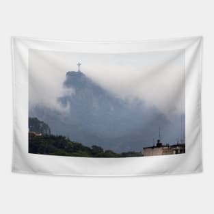 Cristo Redentor, Corcovado in the Clouds - Rio de Janeiro Tapestry