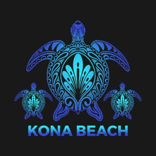 Vintage Kona Hawaii Sea Turtle Hawaiian Aloha Beach Surf T-Shirt