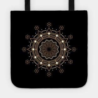 Sacred geometry flower Tote