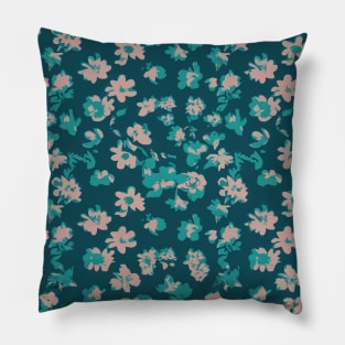 Floral Pattern 90' lofi: Tranquil Blossom Trails Magnet Pillow