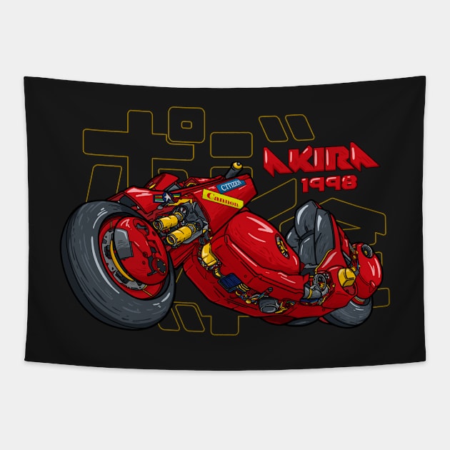 Kanedas Bike - Akira Tapestry by trashcandy