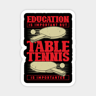 Funny Table Tennis Player Gift Magnet