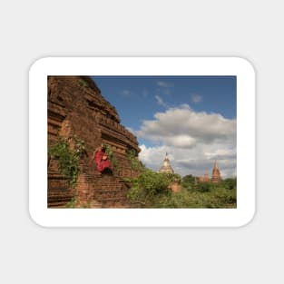 Young Monk Scampering Magnet