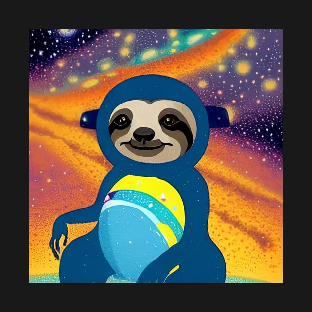 Cute Space Sloth by ArtistsQuest