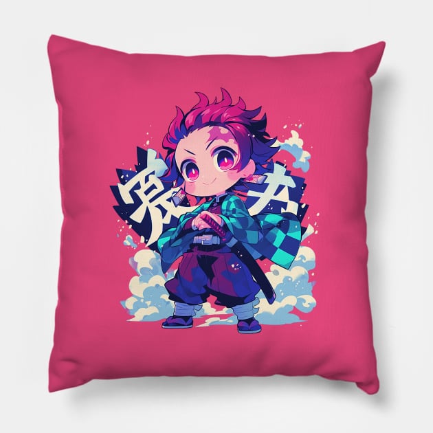 tanjiro Pillow by peterdora