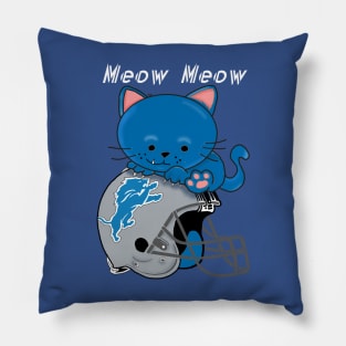 Detroit Meow Meows Pillow