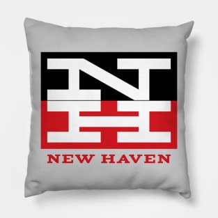 New Haven Railroad 1954 Tricolor Logo With Name Pillow