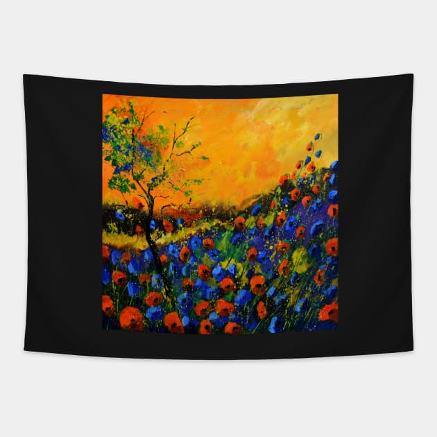 Red poppies Tapestry by calimero