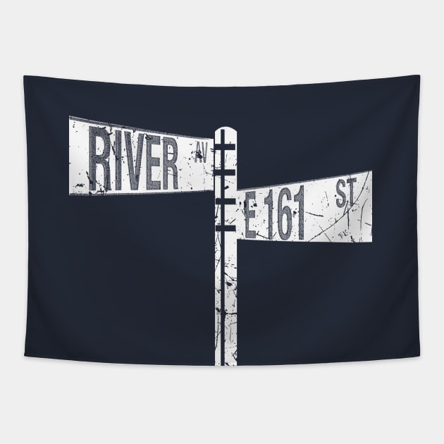 161st and River Outline Tapestry by PopCultureShirts