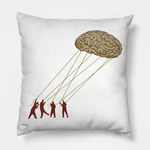 Teamwork Makes the Dream Work Pillow by euglenii