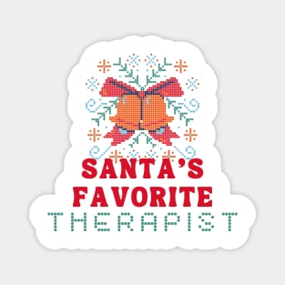 Therapist Christmas Gift Magnet