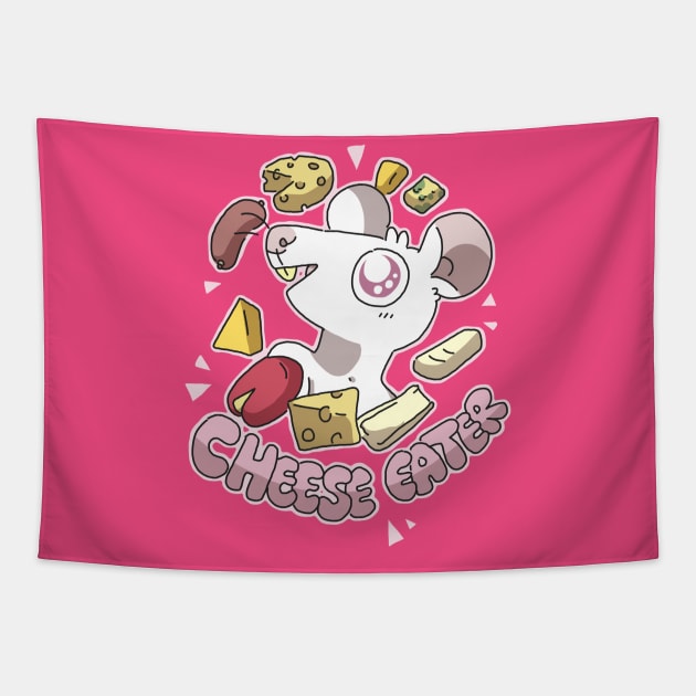 Cheese Eater Tapestry by goccart