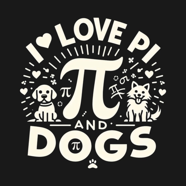 I Love Pi Day And Dogs, Dogs And Maths Lover by Justin green