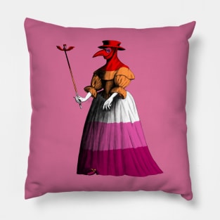 Lesbian lady plague doctor Pillow