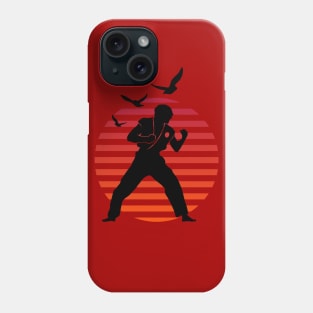 Master of Attack First Karate on Sunset Red Phone Case