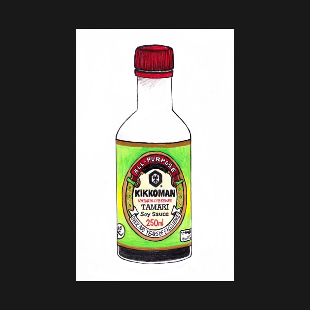 Soy Sauce bottle illustration by sadnettles