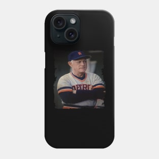 Sparky Anderson in Detroit Tigers Vintage #2 Phone Case