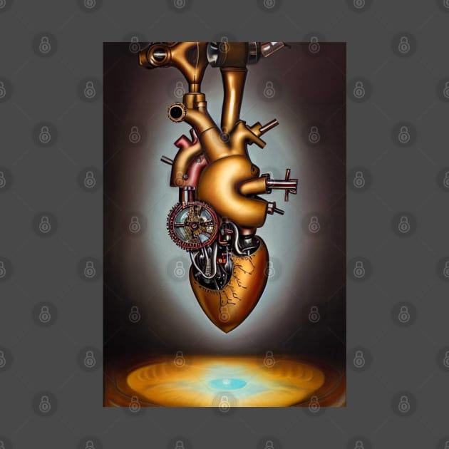 Steampunk mechanical heart by Dendros-Studio