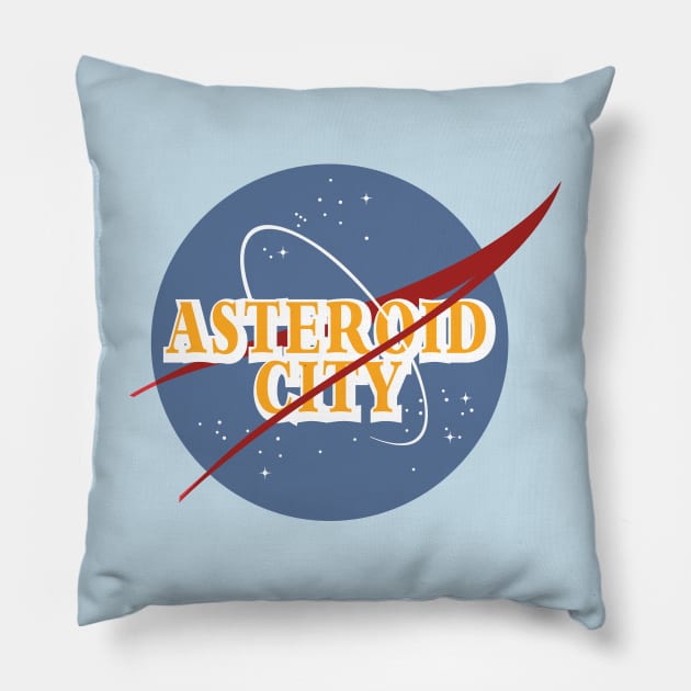 Asteroid City NASA parody Pillow by Baggss