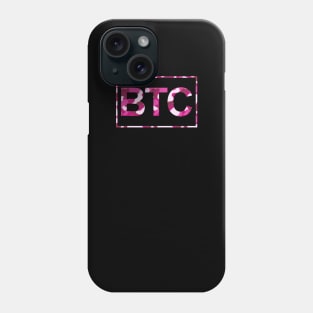 Bitcoin Pink Camo Phone Case