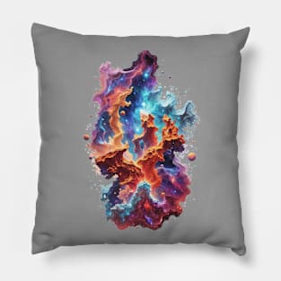 Cosmic Ballet: Nebula's Elegance in Pillars of Creation - cosmic Pillow