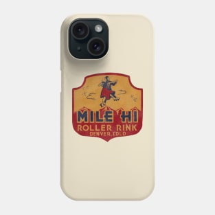 Mile Hi Roller Rink Vintage Defunct Skating Club Phone Case