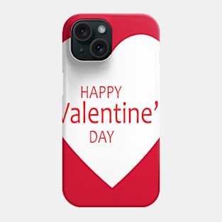 Happy Valentine's Day, Heart Phone Case