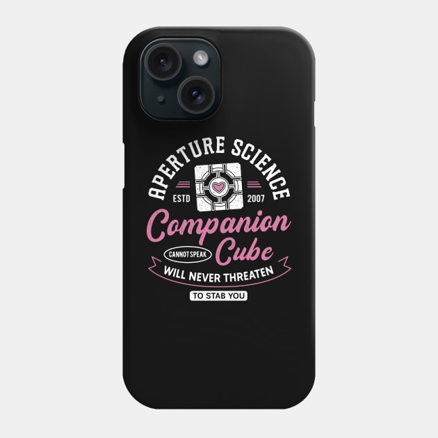 Companion Cube Crest Phone Case by Lagelantee