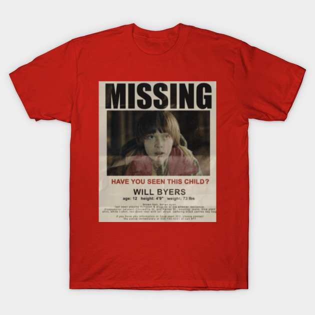 Stranger Things Will Byers Missing Poster - Stranger ...